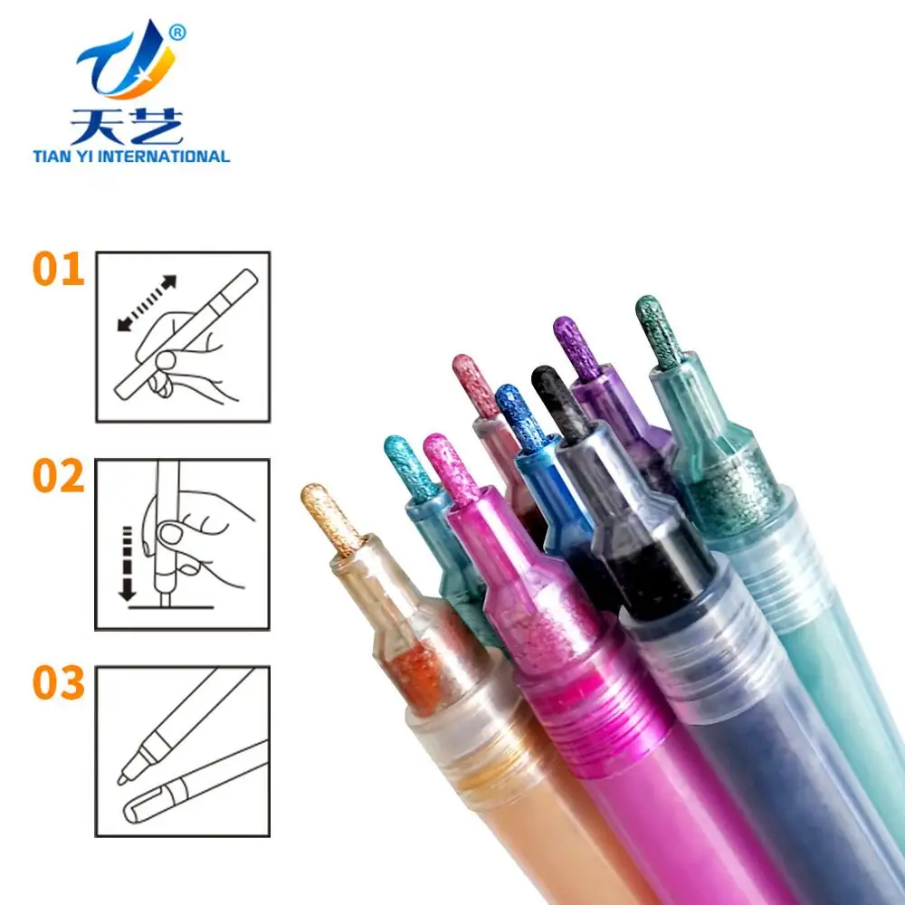 Double-Line Contour Highlight Pen Double Line Outline Marker painting Pen DIY Poster Contour Pen for Gift Card Writing Drawing