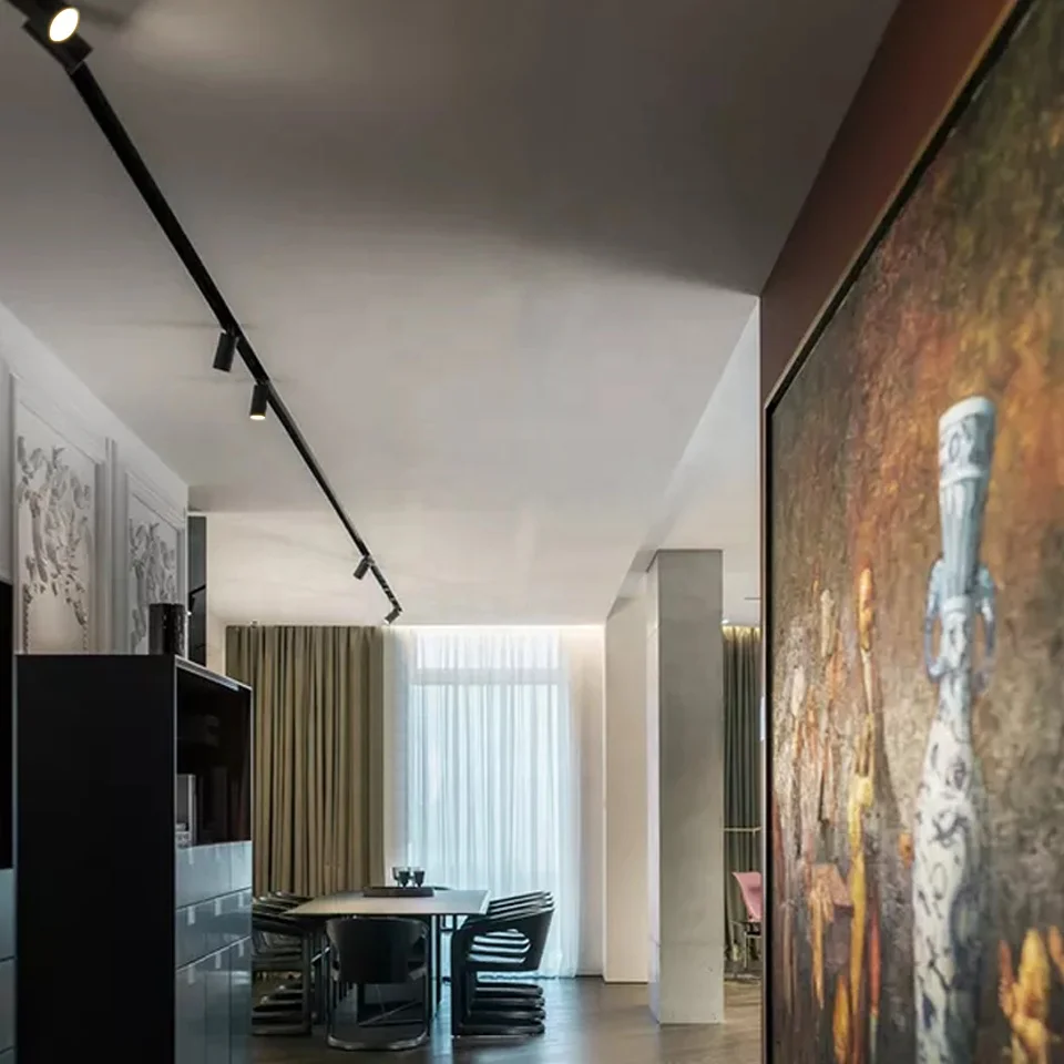 High Quality Supplier Color Adjustable Magnet Rail System Spotlight 8W 12W 18W 30W Led Magnetic Suction Track Spot Light