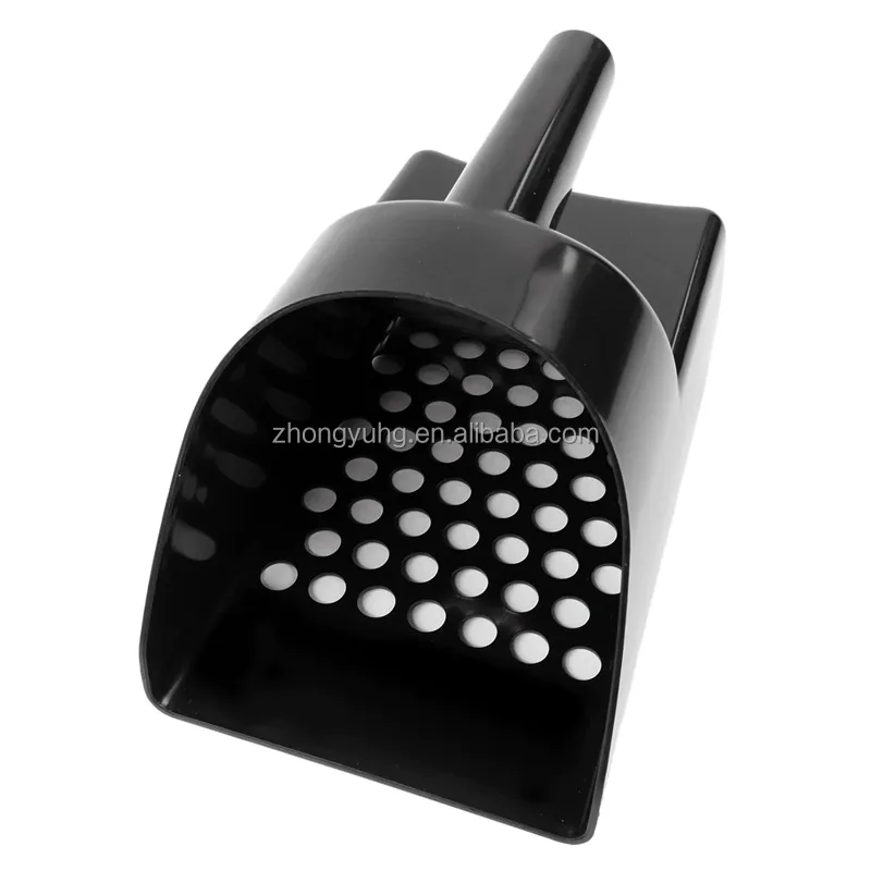 Black Plastic Metal Detector Scoop Sand Beach Treasure Gold Ring Tough Durable