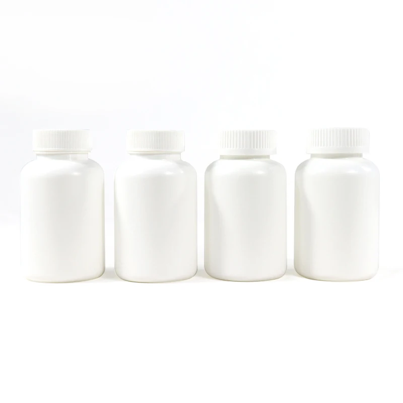 Large Stock PETG White Pill Medicine Packaging Bottle Container 50ml 100ml 150ml 200ml Plastic Capsule Vitamin Storage Bottle