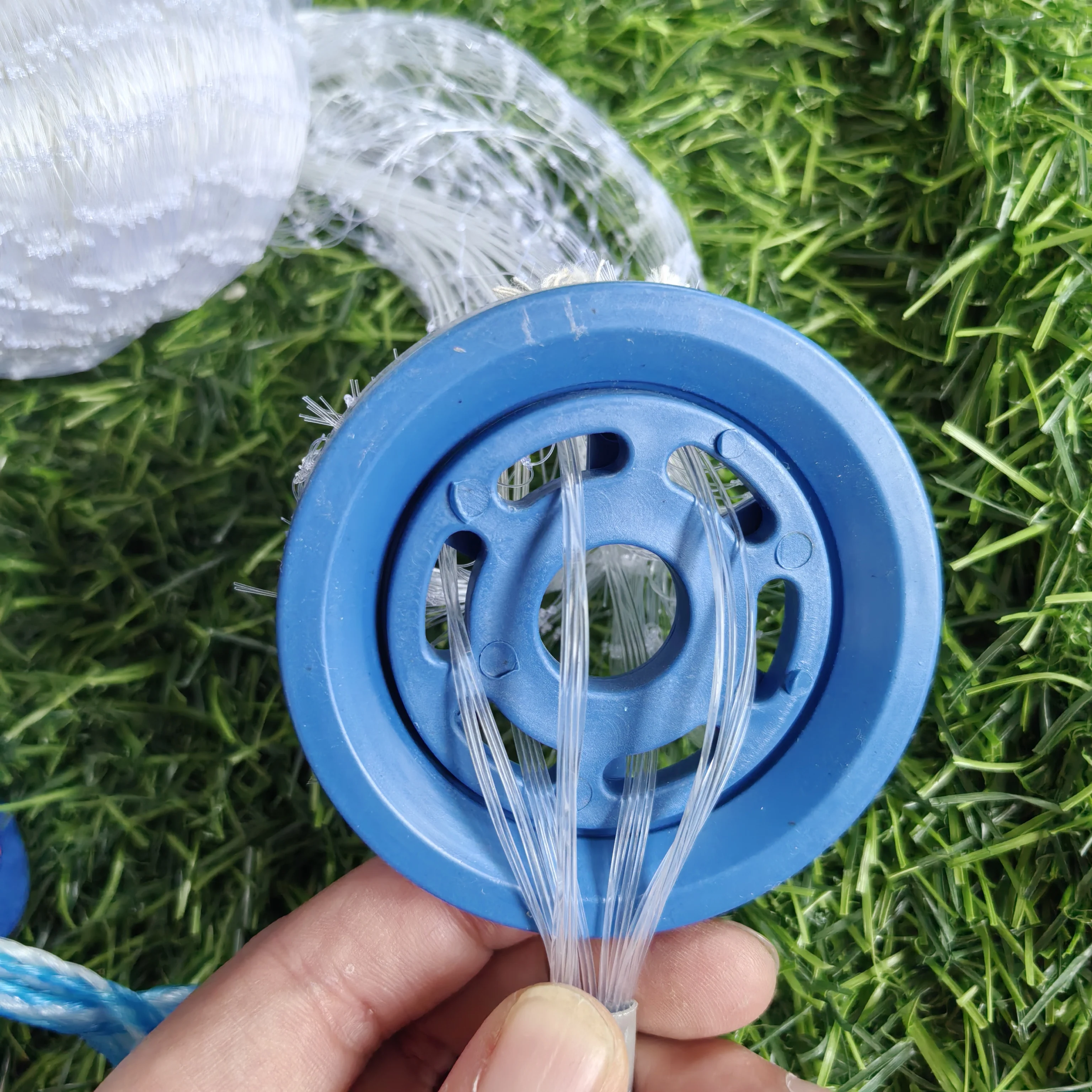 Hot sale 5ft-12ft American plumb sinker cast net, weighted galvanized hand throw fishing net monofilament nylon casting net