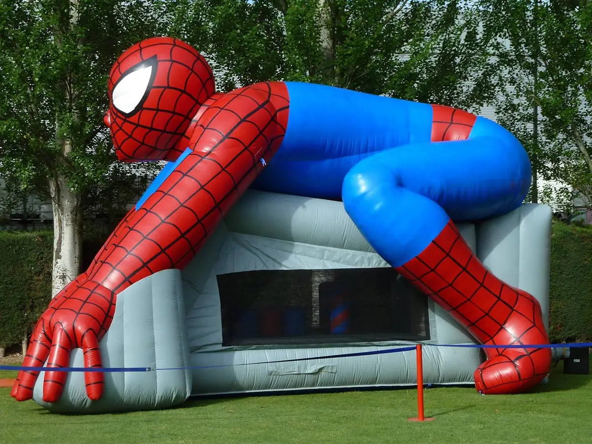 wholesale high-quality commercial Bounce House Inflatable Spiderman Bouncy Castle Air Bounce With Slide