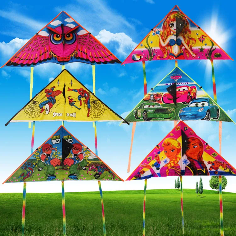 Kite for Children Kids with Handle Line Outdoor Sports Flying Kites