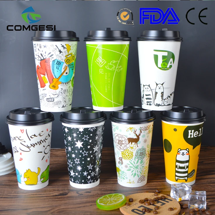 Hot selling design coffee shop drink cup drink storage quality cup coffee cup with lid