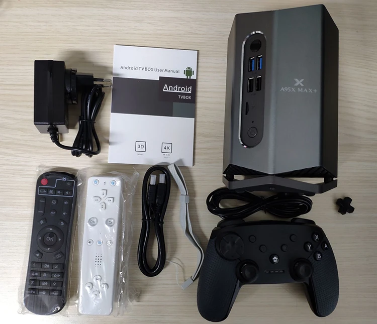 Excel Digital A95X max+ Amlogic S922X Android 9 Smart Tv Box Dual Wifi 4K 3D Smart Tv with Gamepad A95X max+