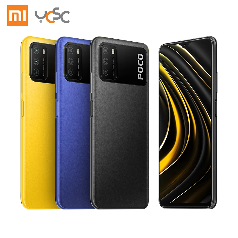  Xiaomi Poco M3 смартфон с восьмиядерным процессором Snapdragon 128 ОЗУ 64 ГБ ПЗУ 662 6000 мАч 48