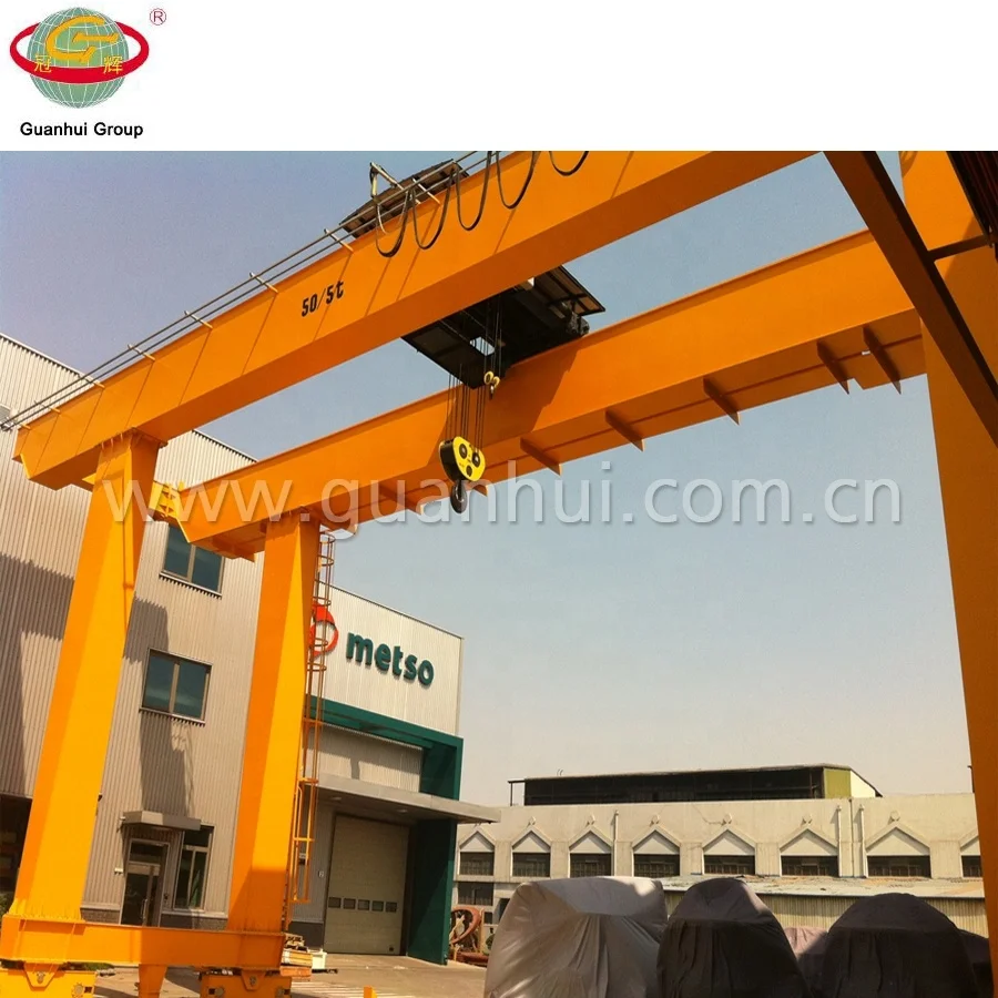 high efficiency electric double girder gantry shipyard crane