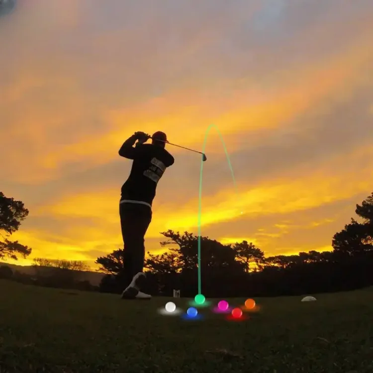Wholesale High Quality Custom Logo Luminous LED Golf Ball for Golf Night Game