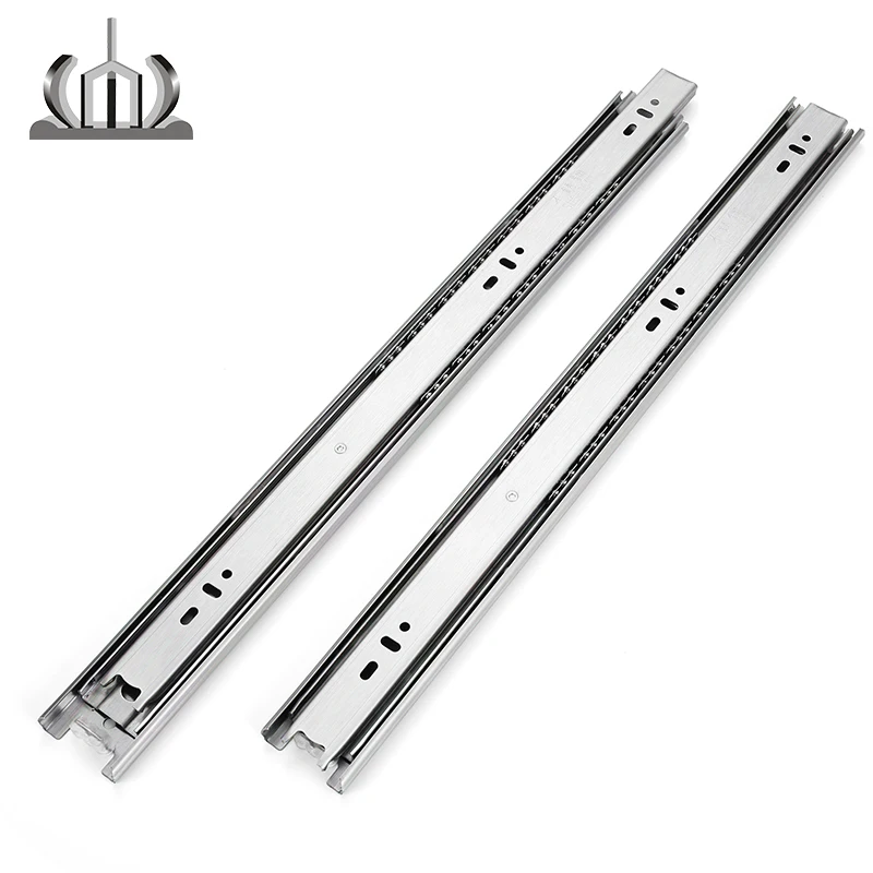 triple extension ball bearing drawer rail tool box metal slides