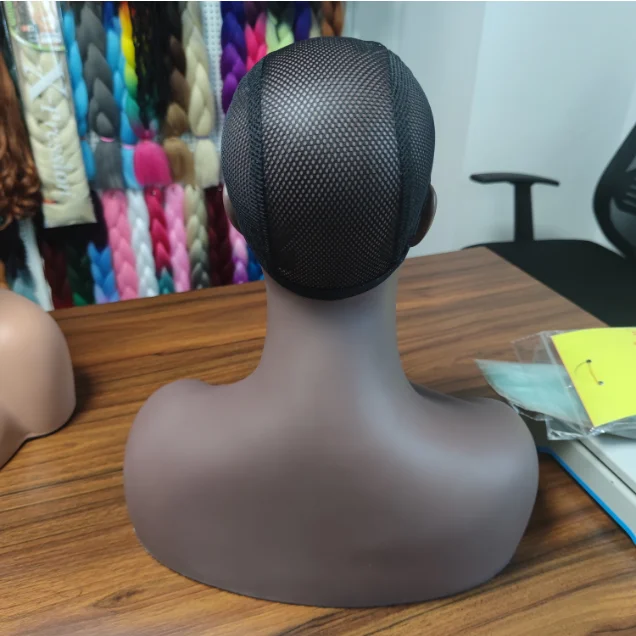
Wholesale PVC Head mannequin with bust wig headstand for wigs display making styling and jewelry display mannequin 