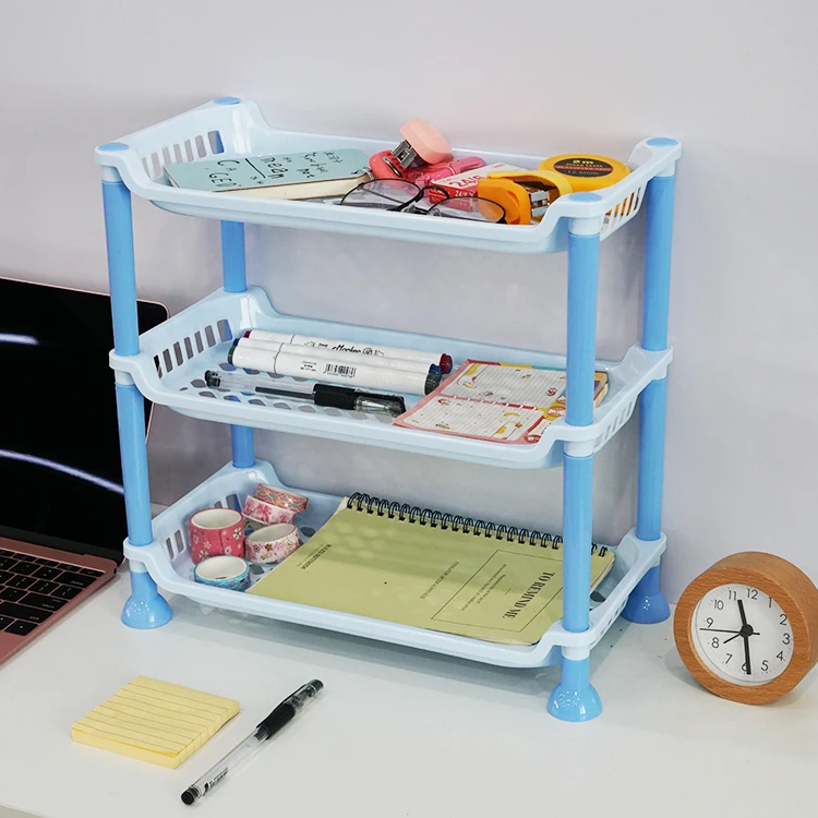2-layers home room storage bathroom plastic rkitchen utility rack plastic for sale