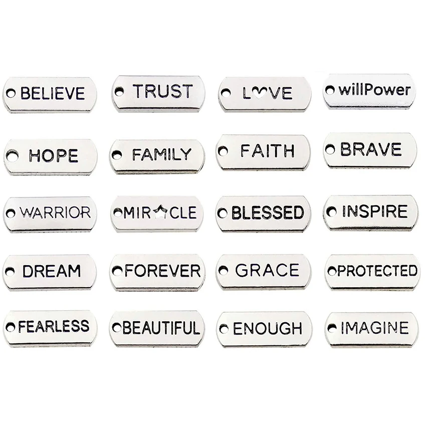 Custom cheap brass engraved logo metal jewelry, Wholesale metal charms for necklace