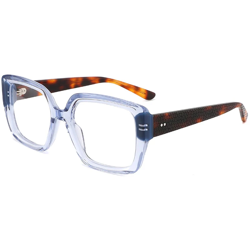 Square Women Glasses Fashion Color Retro Computer Screen Glasses Flat Mirror Blue Light Blocking Glasses