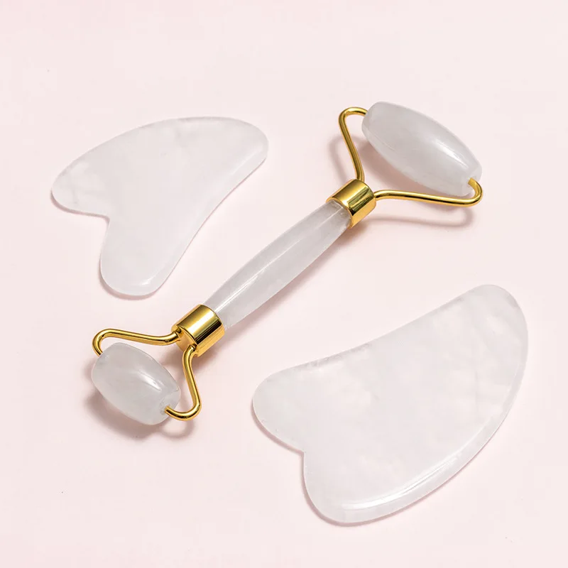 2021 factory direct supply to amazon jade roller rose quartz roller for facial massage rose quartz face massage roller