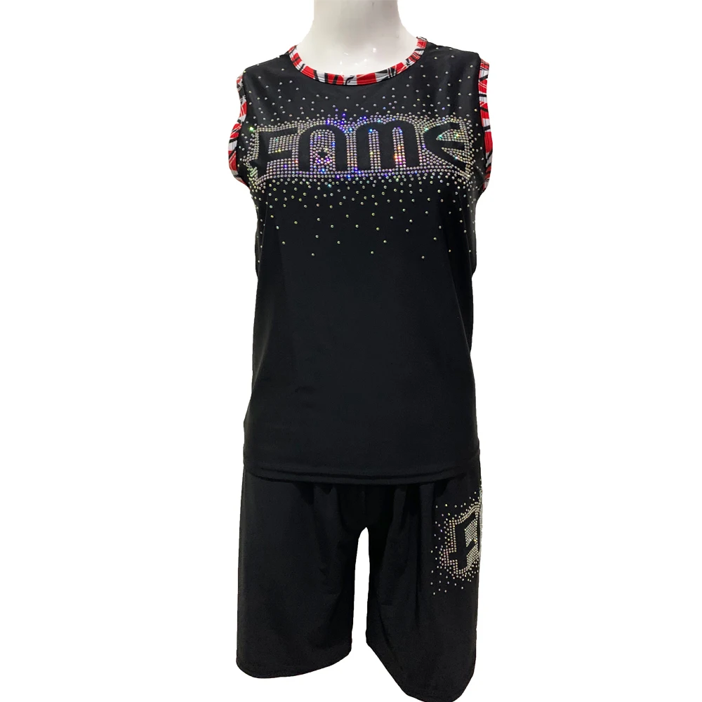 Custom men cheerleader cheerleading uniforms shorts and top top for boys