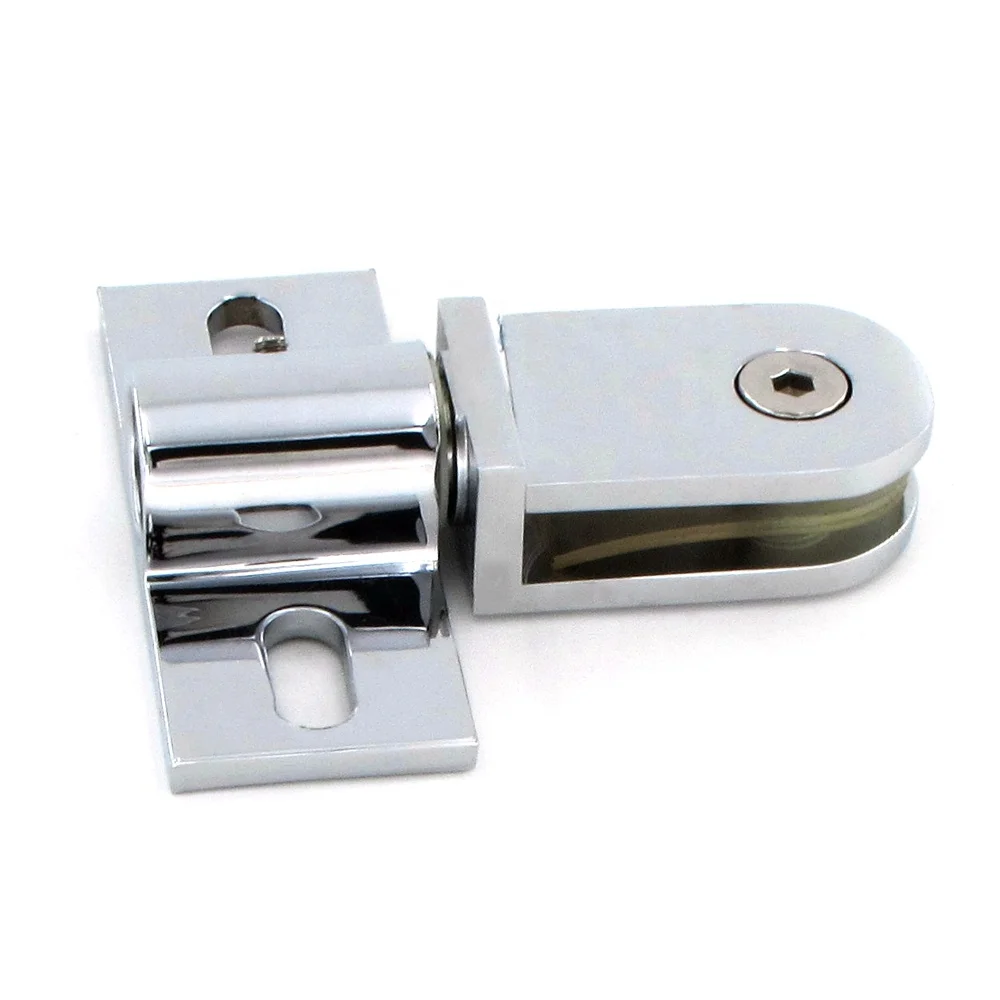 Heavy Duty Wall Mount Bathroom Shower Screen Hardware  Clip Glass Clamp