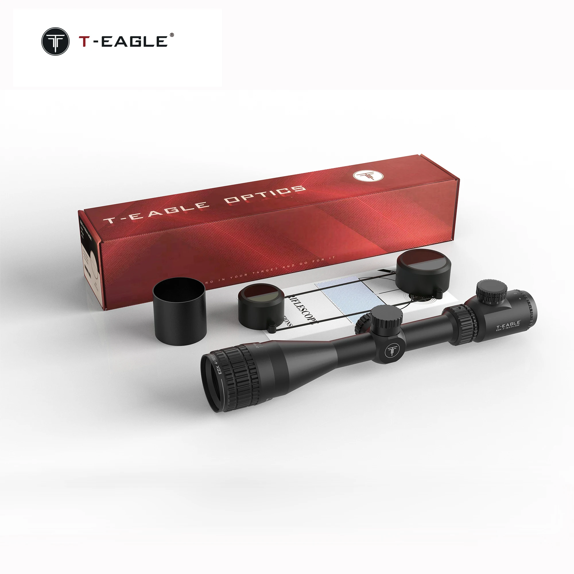 TEAGLE EOX 4-16X44 AOE Illumination Scopes & Accessories Fully Multicoated Glass Sight Slim Profile Wide Angle Optics