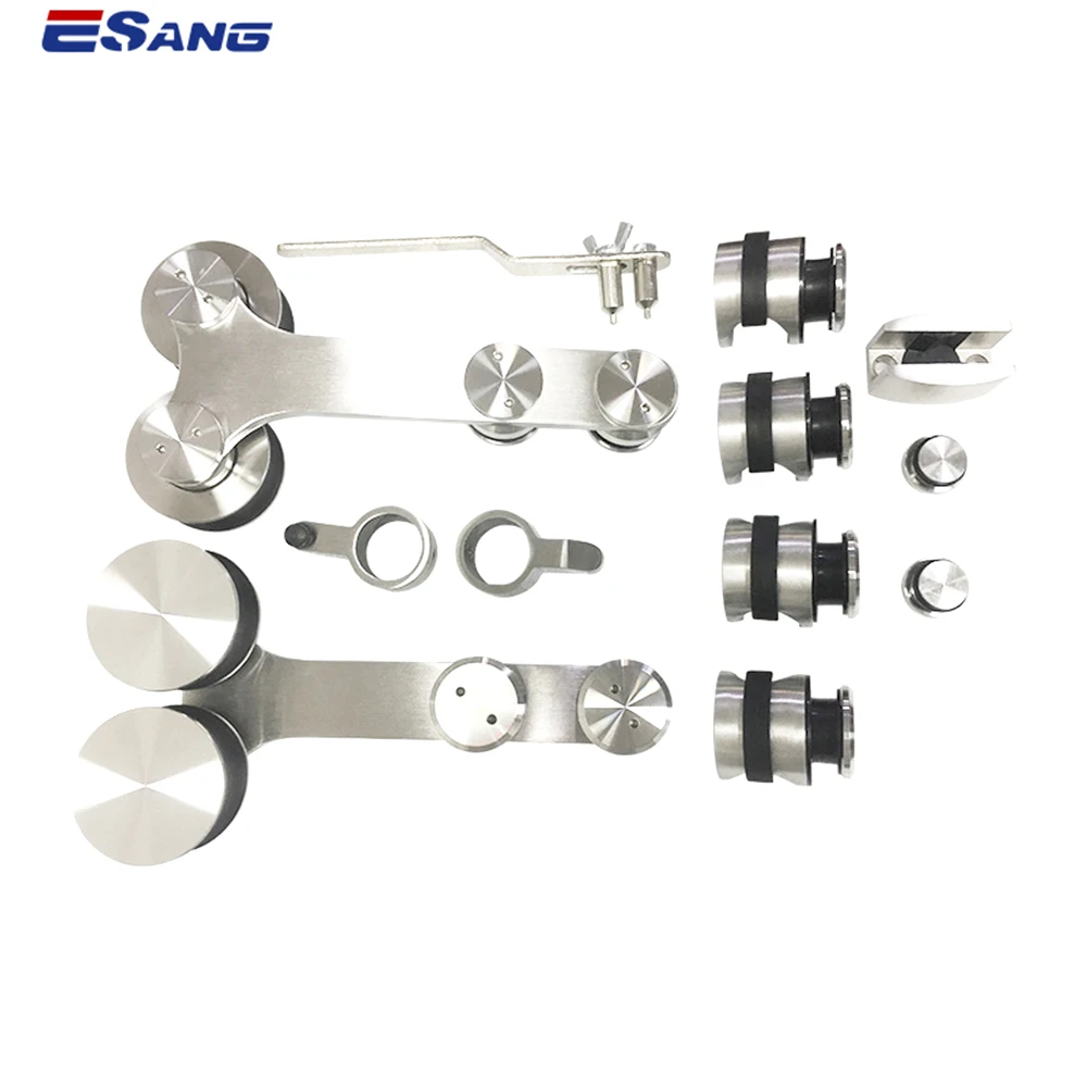 ESANG Inoxidable 304 Para Ducha Sin Marco Herrajes Para Shower Room Sliding System For Glass Door