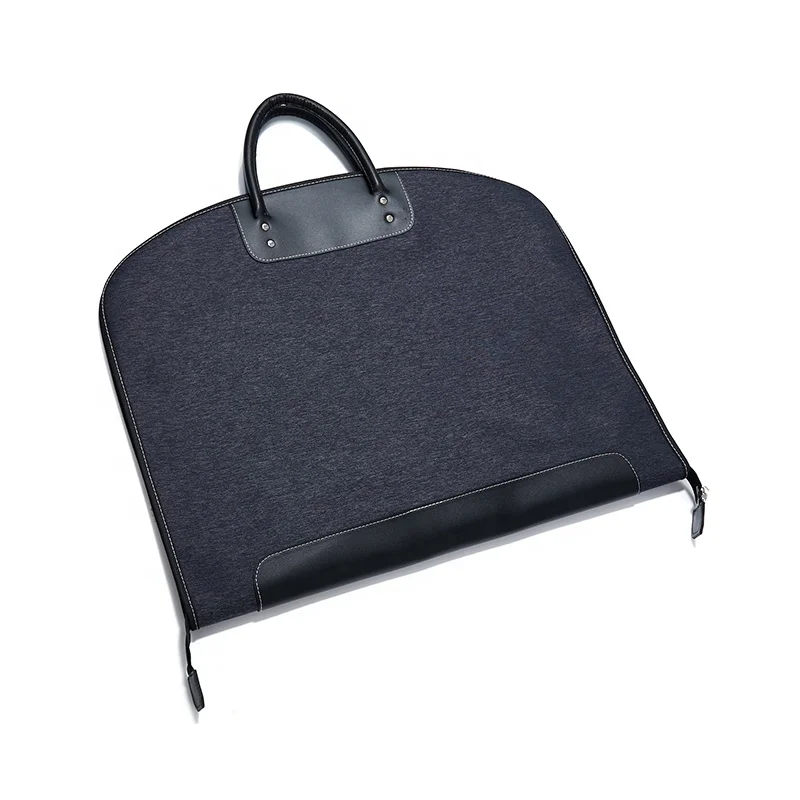 Custom Heavy Duty Nylon Stitching Leather Suit Cover Storage Bag Clothes Cover Garment Bag Non Woven Suit Cover