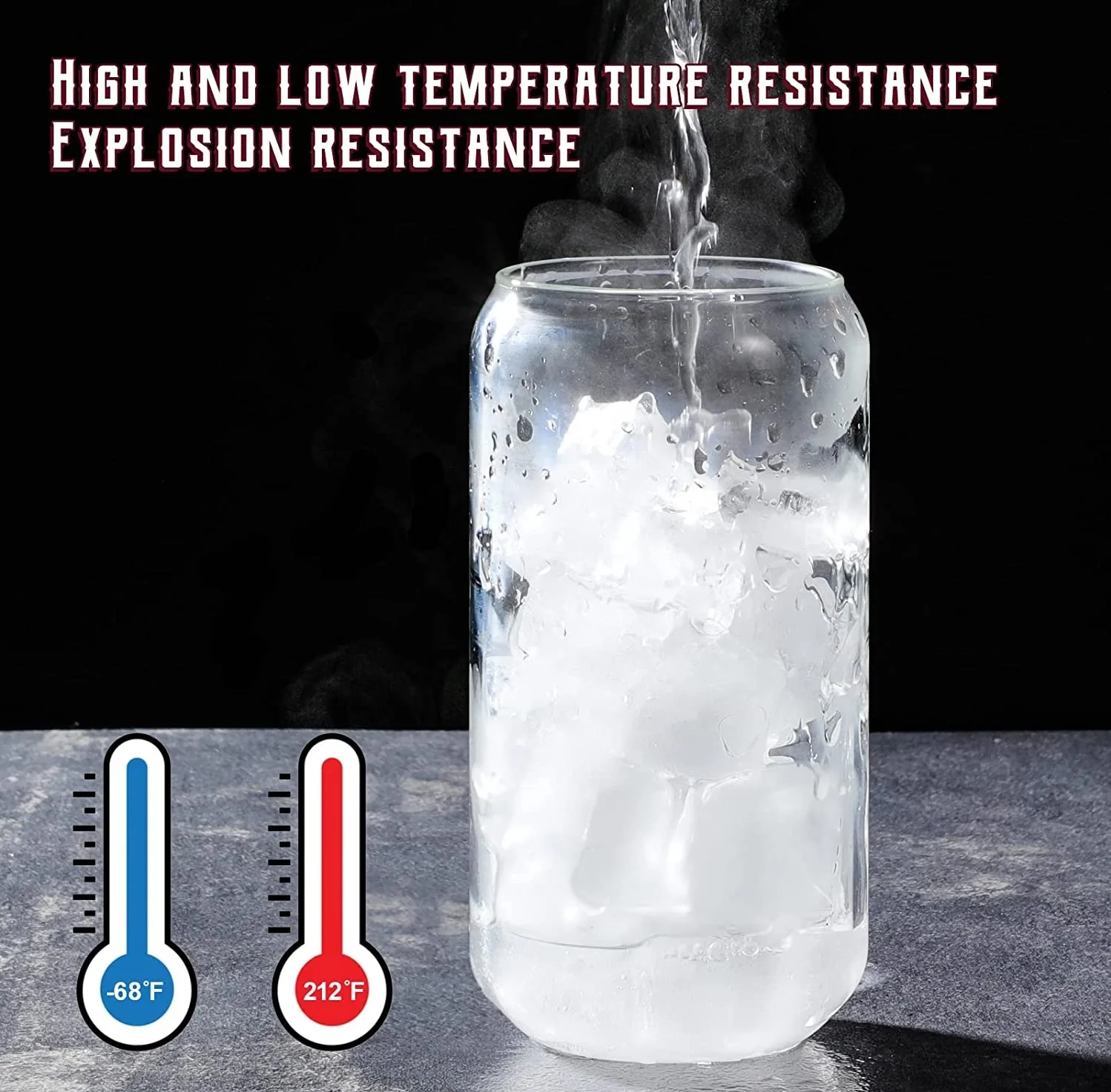 USA Warehouse 12oz 16oz DIY blank sublimation Can Shaped Beer Glass Cups with bamboo lid and straw beer can glass for iced coke