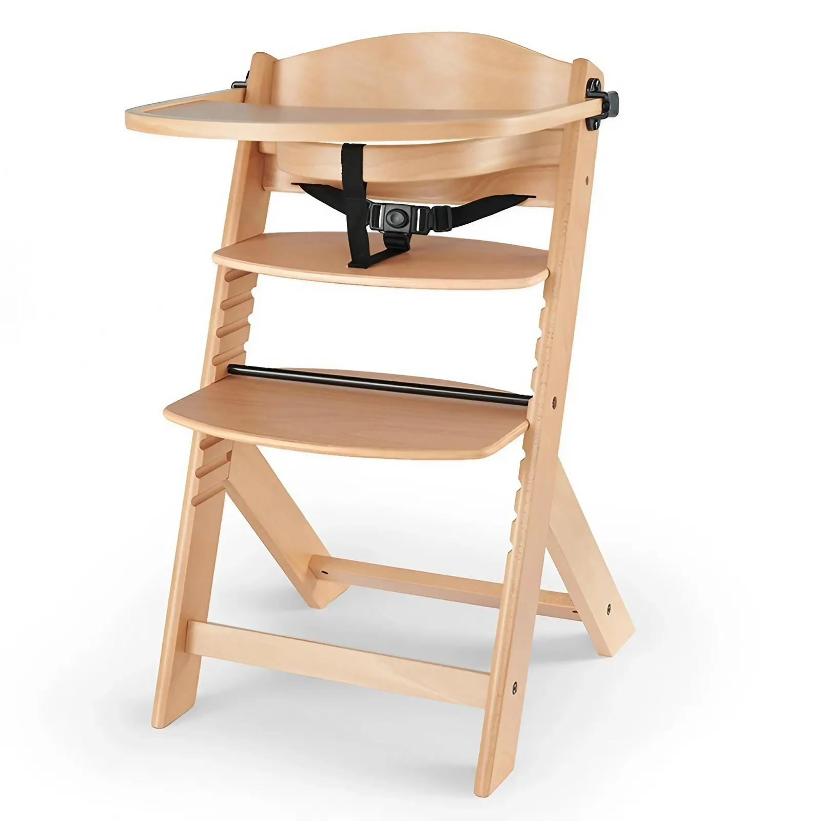 3-in-1 Adjustable Height Wooden Children High Chair Grow with Kids Dining Chair