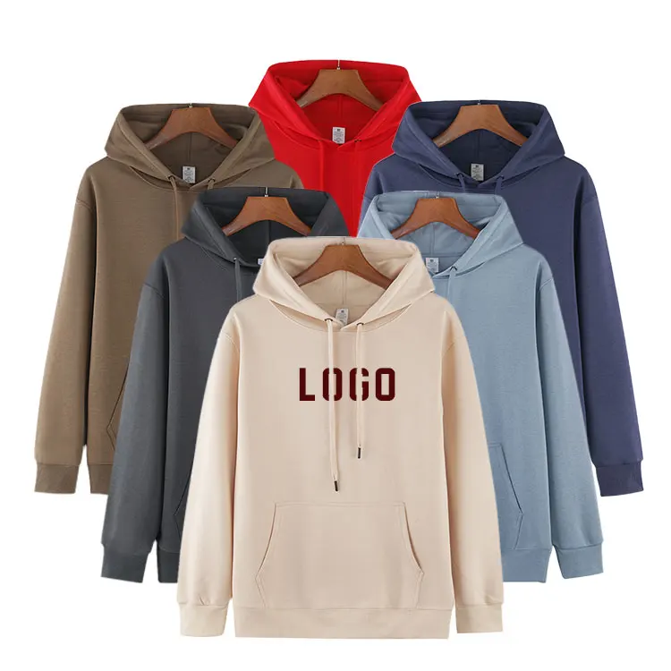 custom blank plain thick gym heavyweight pullover black oversized cotton hoodie sweatshirts men streetwear for men