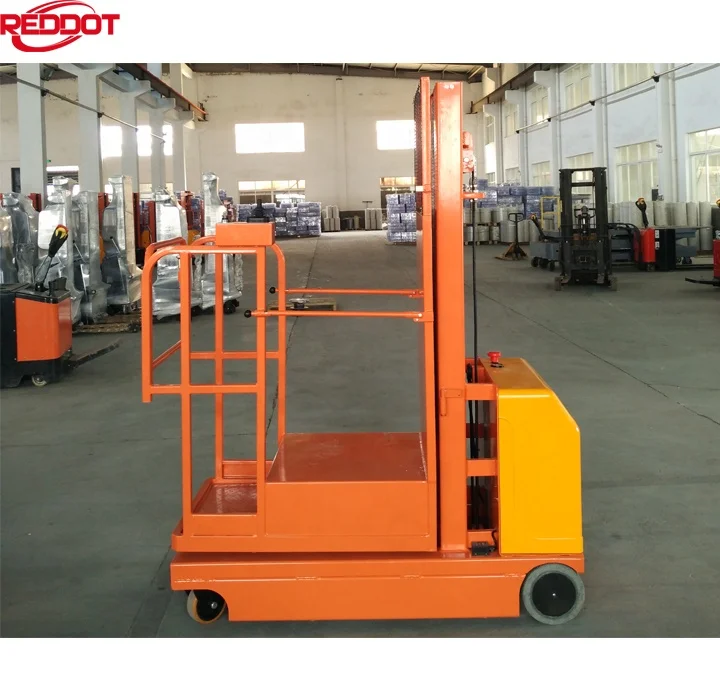 REDDOT economic series durable chassis aerial electric order picker reclaimer