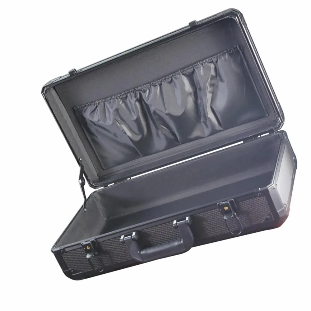 China products BUSINESS SUITCASE Black custom  aluminum Attach alloy Case frame large alloy notebook  with key  code lock