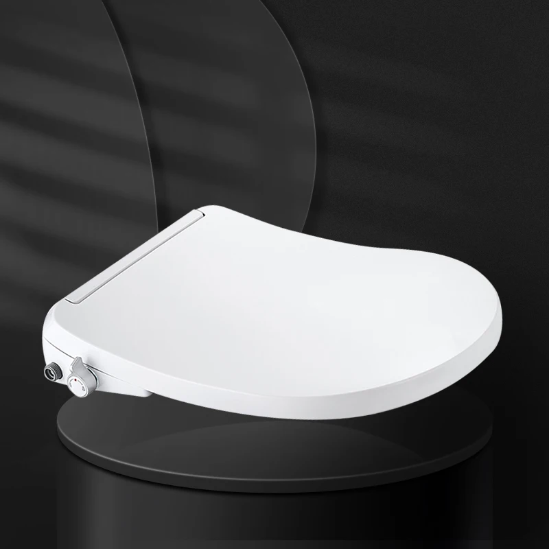 Flexible oval shaped electric heated urine proof toilet seat with cover