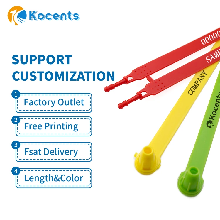 KocentsPTS-024 настраиваемые защитные пломбы для одежды пластиковые упаковочные с масляным стилем
