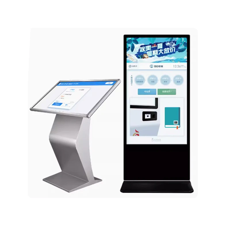 Напольные цифровые вывески и дисплей Wi-Fi ЖК-экран тотемные киоски 55 дюймов внутреннее рекламное игровое оборудование