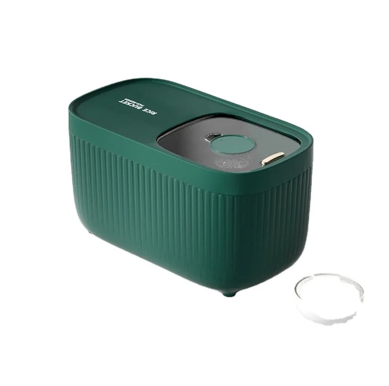 foldable rice container bucket 10kg small wooden rotating rice grain bucket classification rotating antique wooden rice bucket