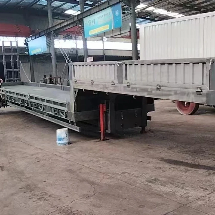 Factory Direct Price Chinese Brand Truck Trailer New 40 Ft 60ft Three Lines Six Axes Low Bed Flatbed Trailer