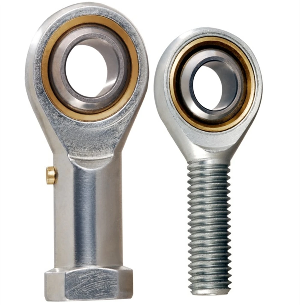 M16*2 Chrome Stainless Steel Polished Nozzle Male Thread Left Right Fisheye Rod End Joint Bearing POS16 SA16T/K SA16
