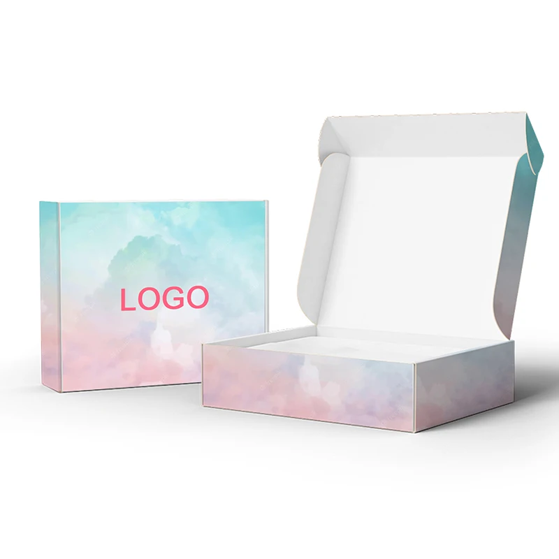 HXD Custom Biodegradable Eco Friendly Shipping For Shoes Clothing Velvet Inside Packaging Mailer Box