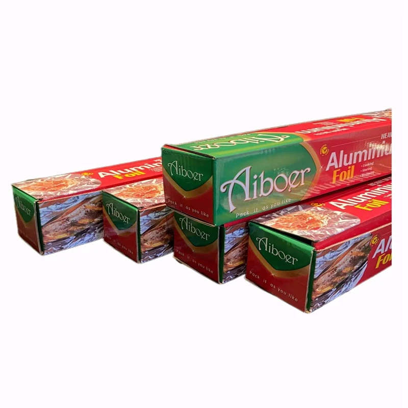 logo food grade aluminium foil for food baking hot competitive price aluminum paper foil