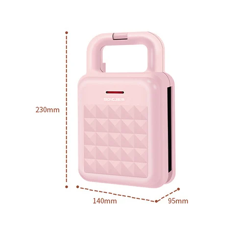 Replaceable Plate Ice Cream Cone Belgian Sandwich Pancake Electric Mini Waffle Maker