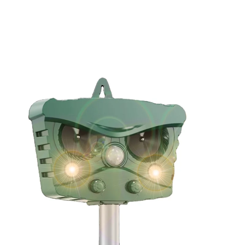 Садовый ультразвуковой отпугиватель молей на солнечной батарее гуманный животных уличный водонепроницаемый