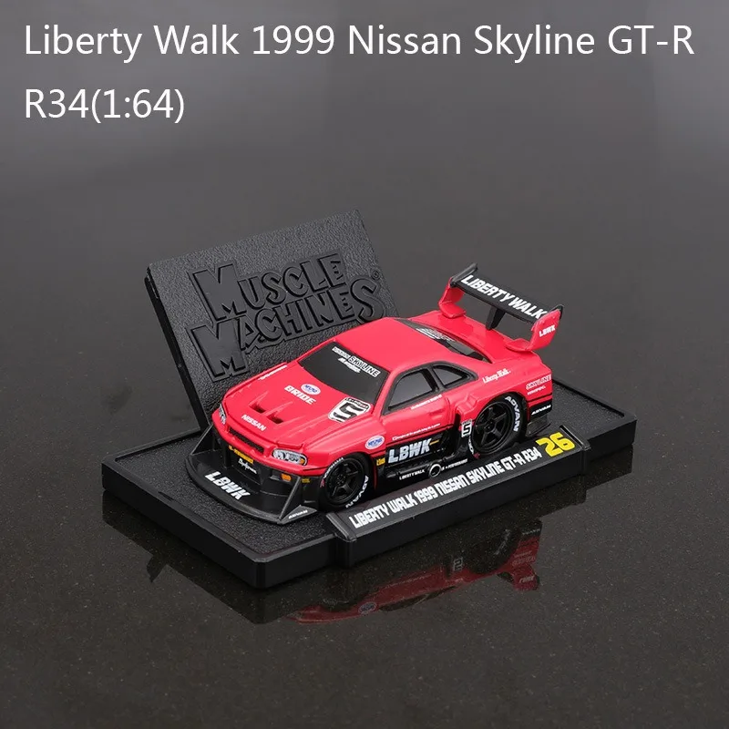 Хит продаж металлические автомобильные игрушки 1:64 GTR R34 Wagon Sport S1 из сплава имитационная модель автомобиля для детей и взрослых коллекция