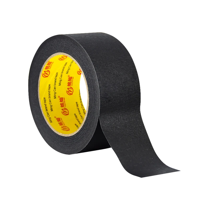 Painters Tape Crepe Paper Black Crepe Paper Masking Tape for Automotive Home Office Crafts DIY Art