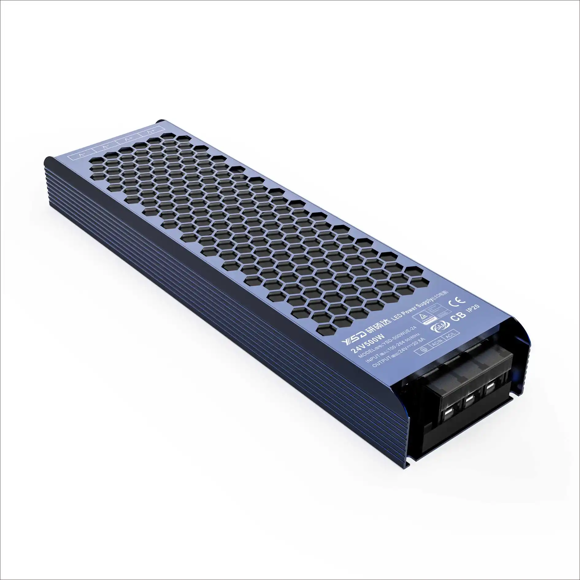 100-277V high PFC led power supply 12v 24v 36v 48v 60w-500w led transformer IP20