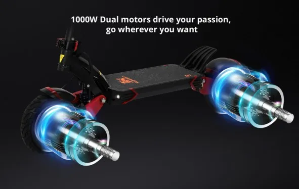 Kugoo G1 52V 18.5A 10inch Powerful Double Motor Drive High Speed 65km/h Hydraulic Brake electric scooter 2000w Offroad e-scooter