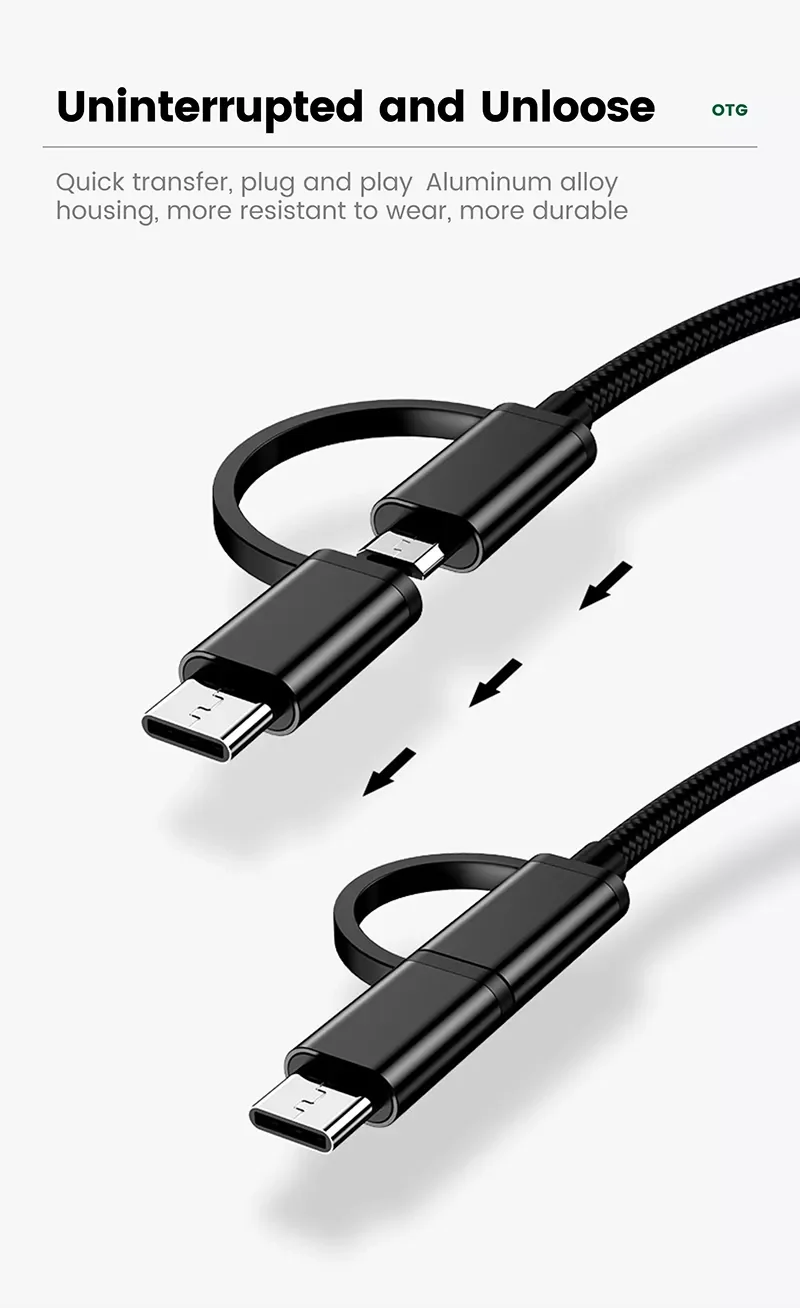 2 In 1 otg usb type c micro to  Usb 3.0 Female Cable Extension Cable Otg Adapter Data Cable for HUAWEI xiaomi Samsung vivo