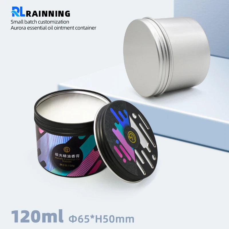 30ml 50ml 100ml 120ml 150ml Aluminum Tins Cosmetic Container Empty Cream Jar Aluminum Jars