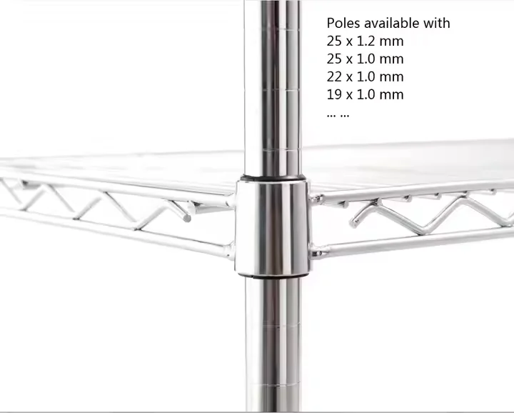 Stainless Steel Shelf Multi-layer Kitchen storage rack Household Floor Multi-layer Microwave Metal Shelf storage