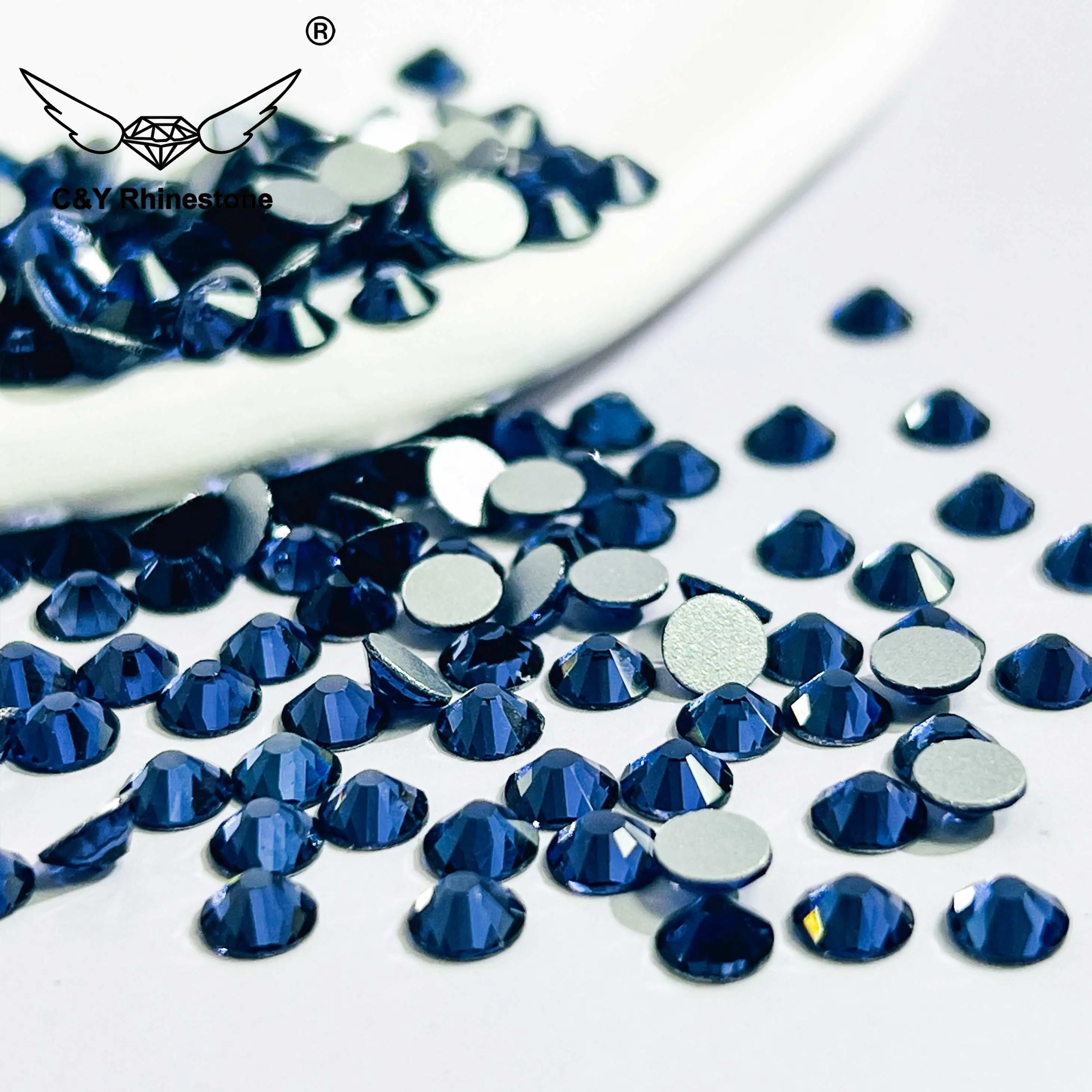 CY 010 Flat Back Strass Crystal Non Hot Fix Rhinestone For Garment Decoration