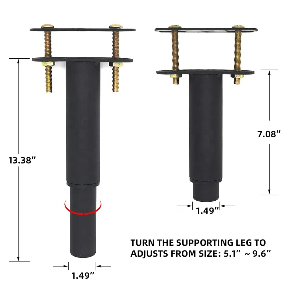 Adjustable Height Center Support Legs for Bed Frame Heavy Duty Sofa Cabinet Bed Frame Furniture Legs