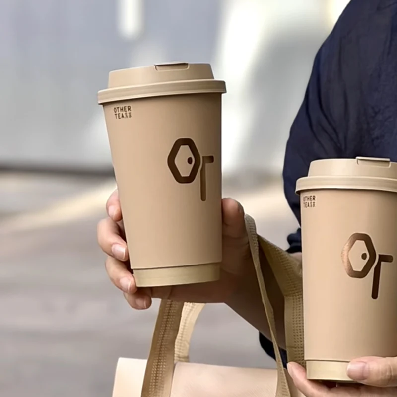 drinking white black large eco-friendly compostable low price double wall ripple wall 6oz paper cup