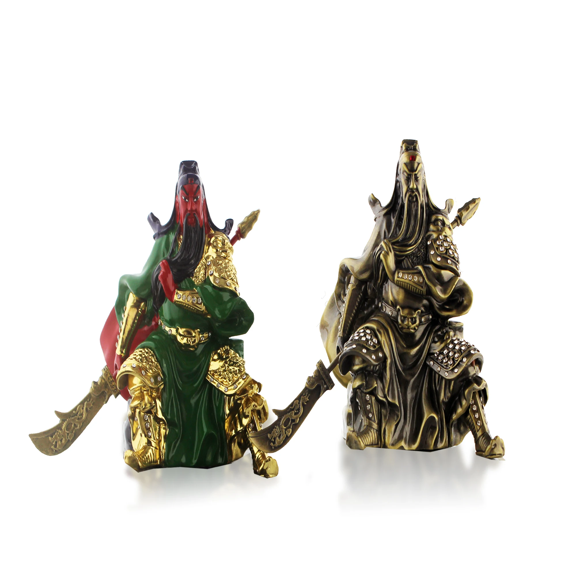 Китайские народные фигурки Гуань гонг, подарки из смолы на заказ, фигурки героев для домашнего декора