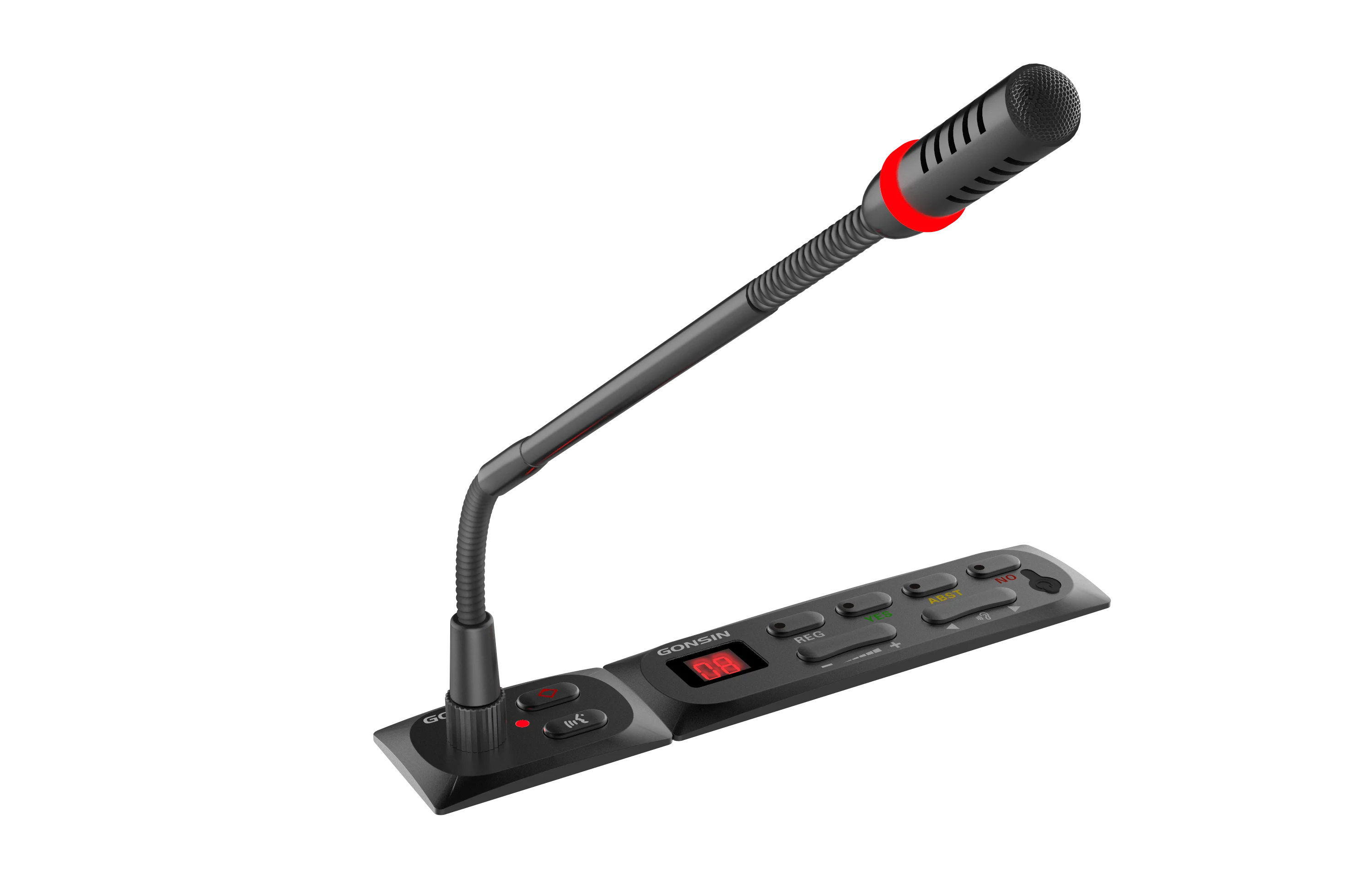 Wired Flush Mount Microphone Conference System For Conference Room With Dual 32 Channels Simultaneous Interpretation Equipment